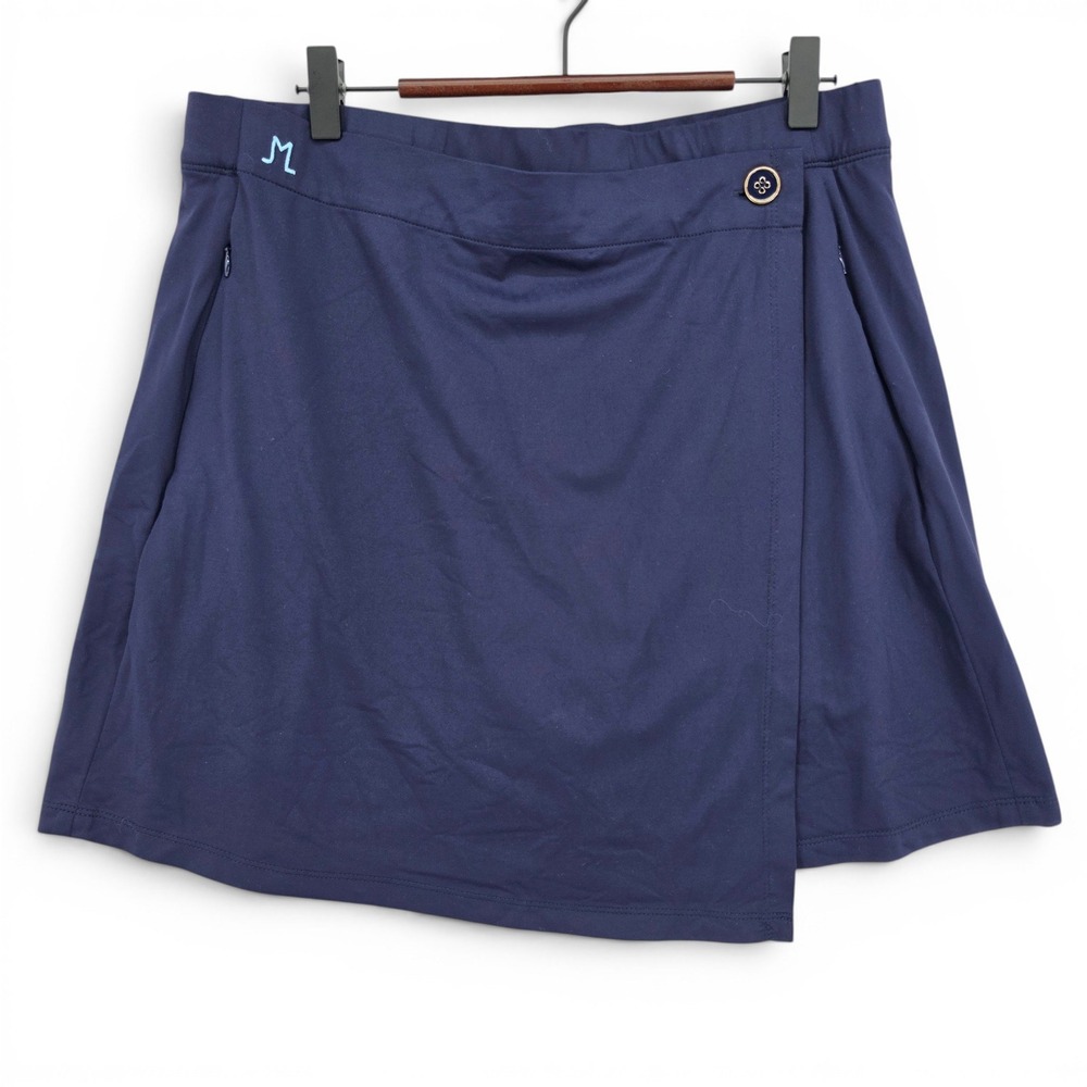 J.McLaughlin Golf Skort Large Navy Pull On Athletic Tennis Pickleball Skirt